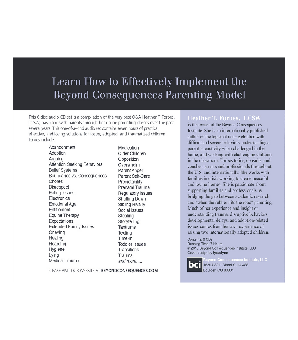 The Best of Q&A with Heather T. Forbes, LCSW (CD Set)